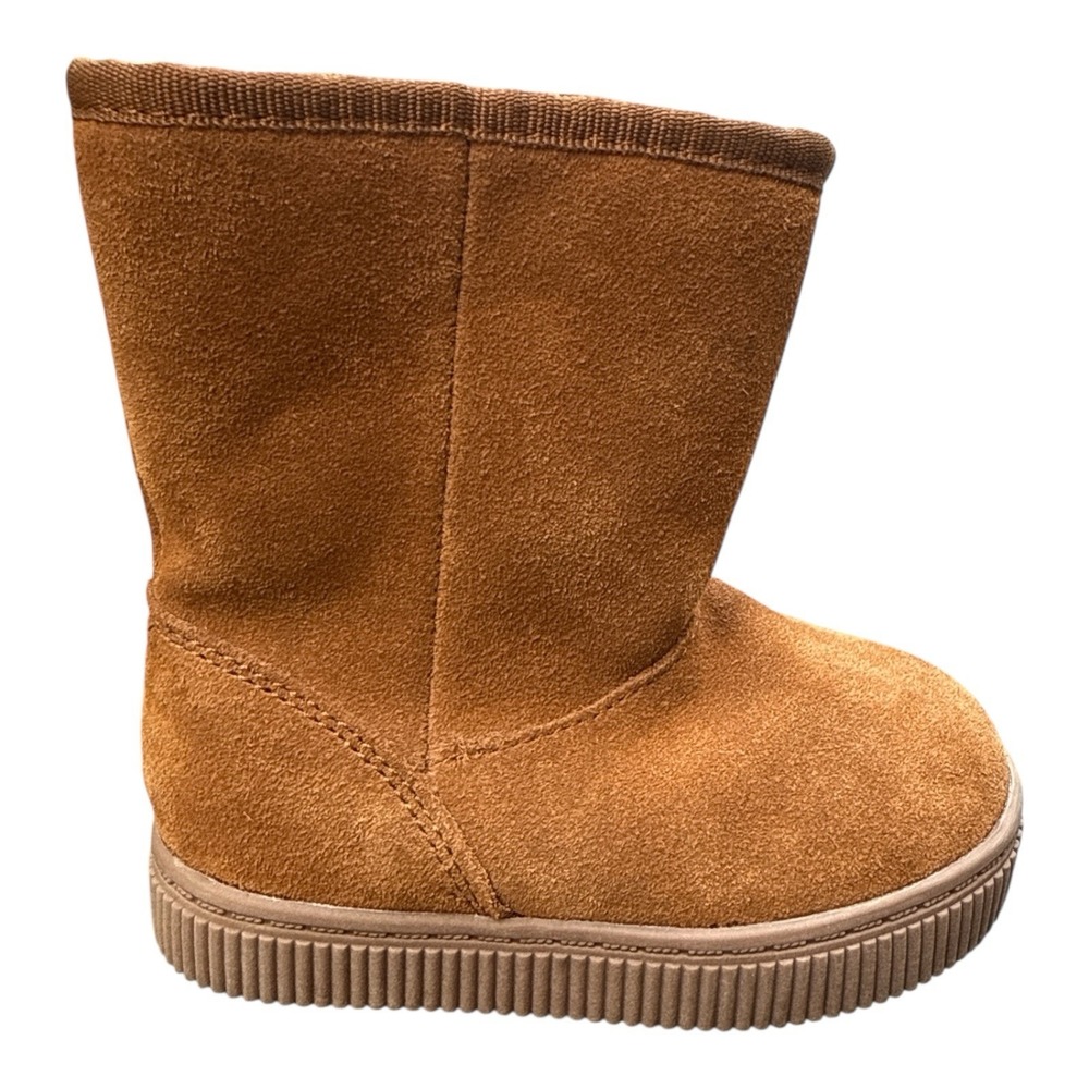 Cat & Jack Toddler Girls' Emily Suede Shearling Style Boots Winter Lined Size 6